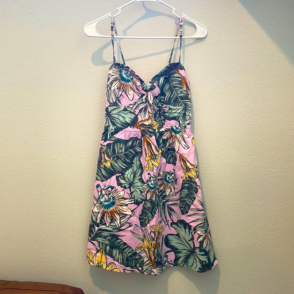 Jcrew tropical print dress